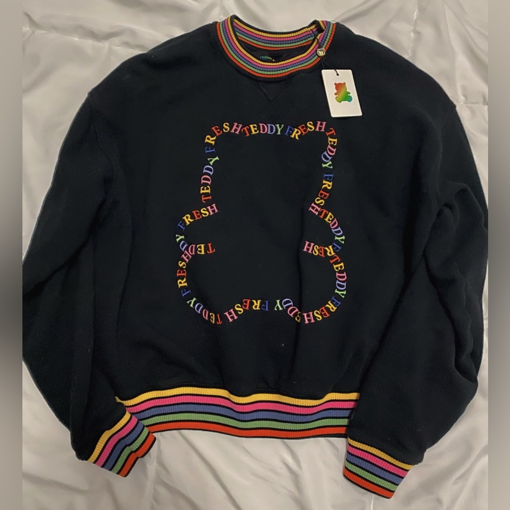 Teddy Fresh Multi Stripe Rib Crewneck